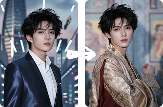 使用一致的参考图像以确保可靠的角色身份