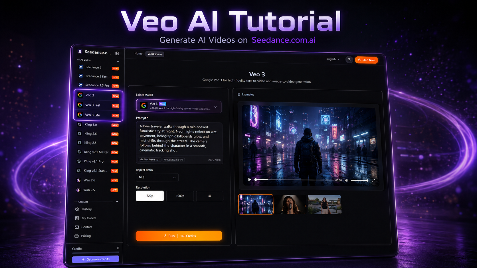 Veo AI Tutorial: How to Generate Videos on Seedance.com.ai